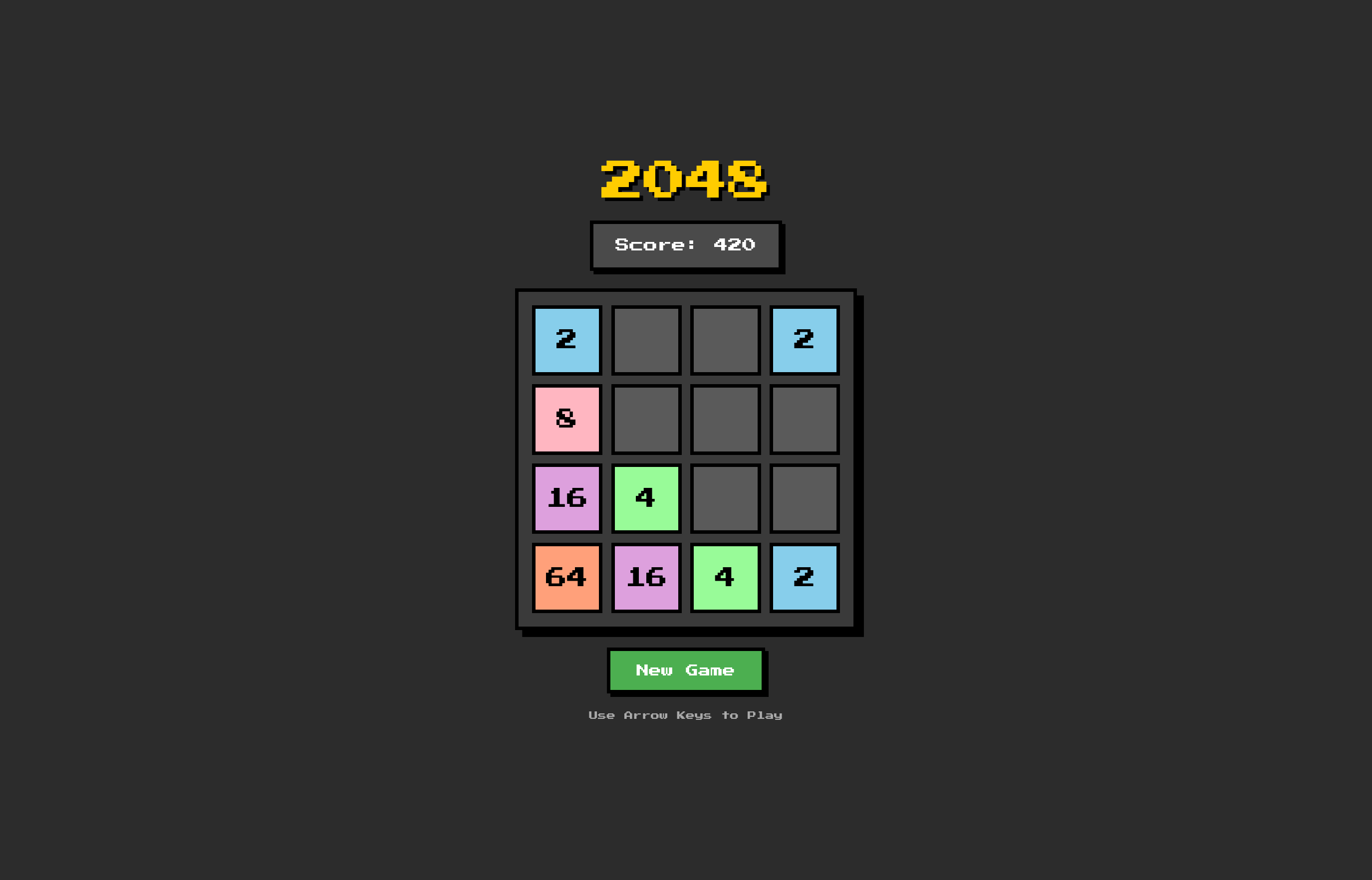 2048 game preview